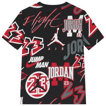 Boys Black Jordan Logo T-Shirt