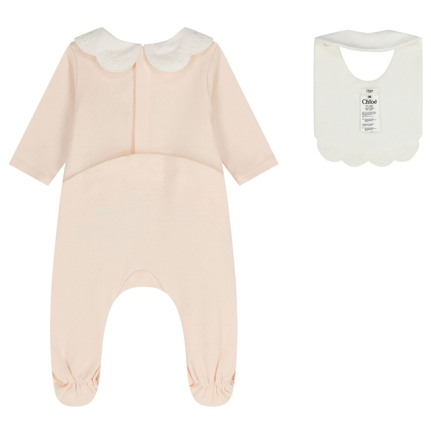 Baby Girls Pink & White Logo Babygrow Gift Set, 1, hi-res