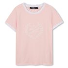Girls Pink & White Logo T-Shirt, 3, hi-res