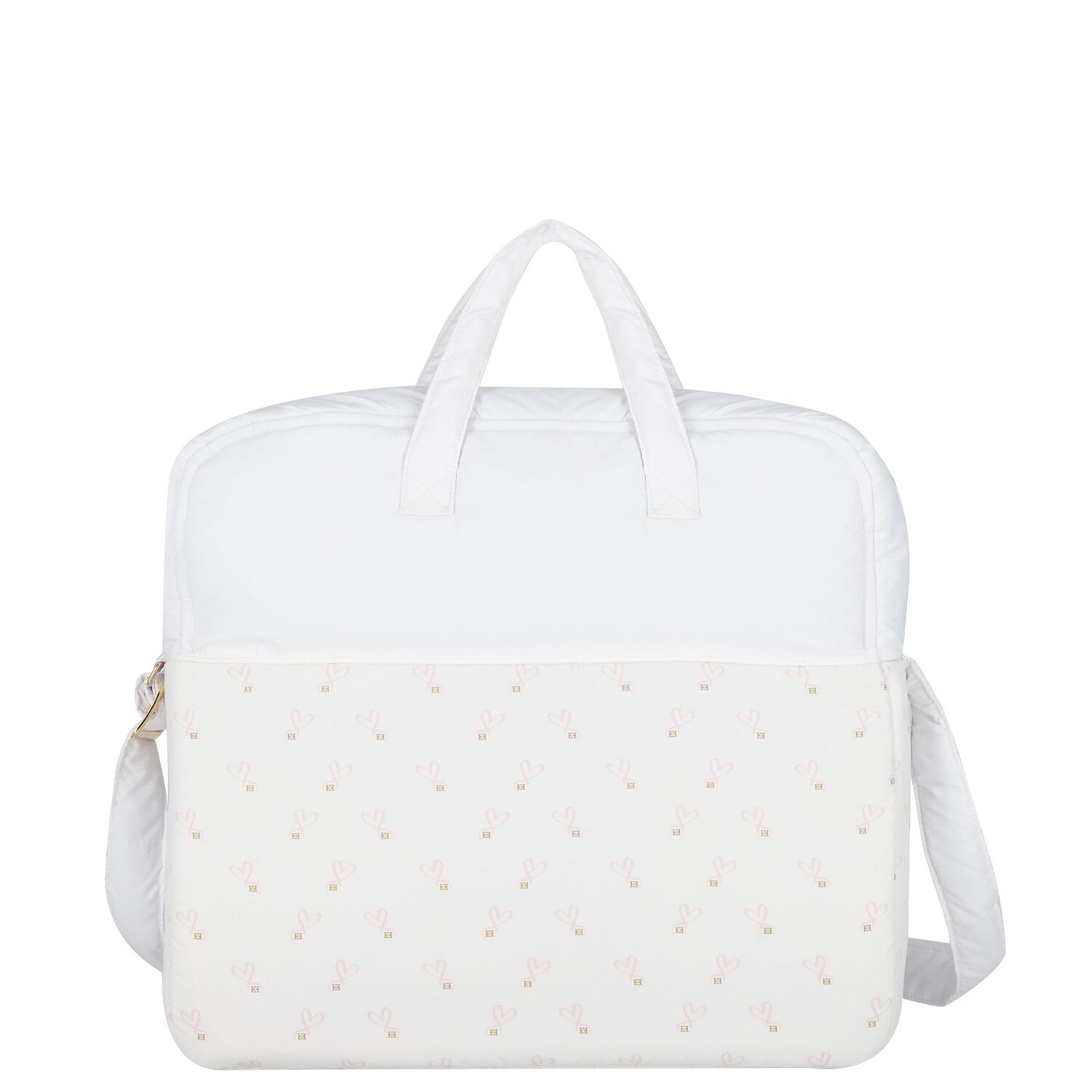 White Logo Baby Changing Bag, 1, hi-res