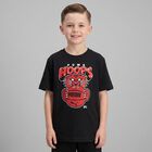 Boys Black Logo T-Shirt, 1, hi-res
