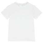 Boys White Logo T-Shirt, 1, hi-res