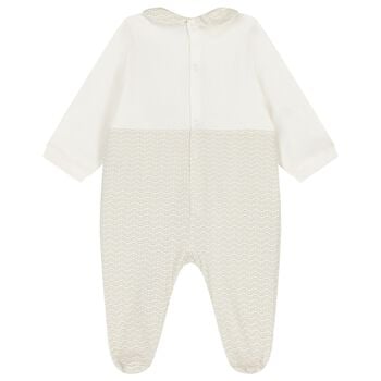Ivory & Gold Logo Babygrow