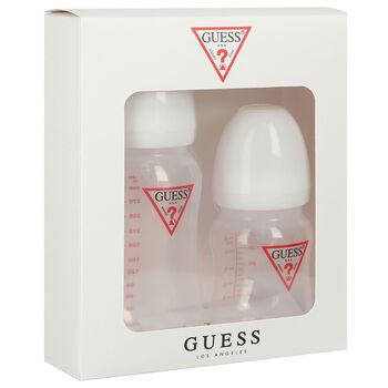 White Logo Baby Bottles Gift Set