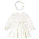 Younger Girls White Dress Set, 4, hi-res