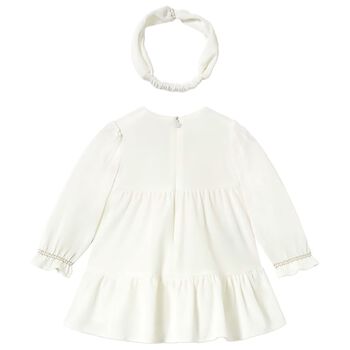 Younger Girls White Dress Set