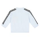 طقم رياضي اولاد بالشعار باللون الأزرق للأطفال, 1, hi-res