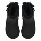 Younger Girls Black Bailey Bow II Suede Boots, 1, hi-res