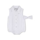 Baby Girls White Bodysuit & Headband Set, 1, hi-res