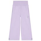 Girls Purple Logo Trousers, 1, hi-res