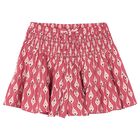 Girls Pink Honeycomb Skort, 1, hi-res
