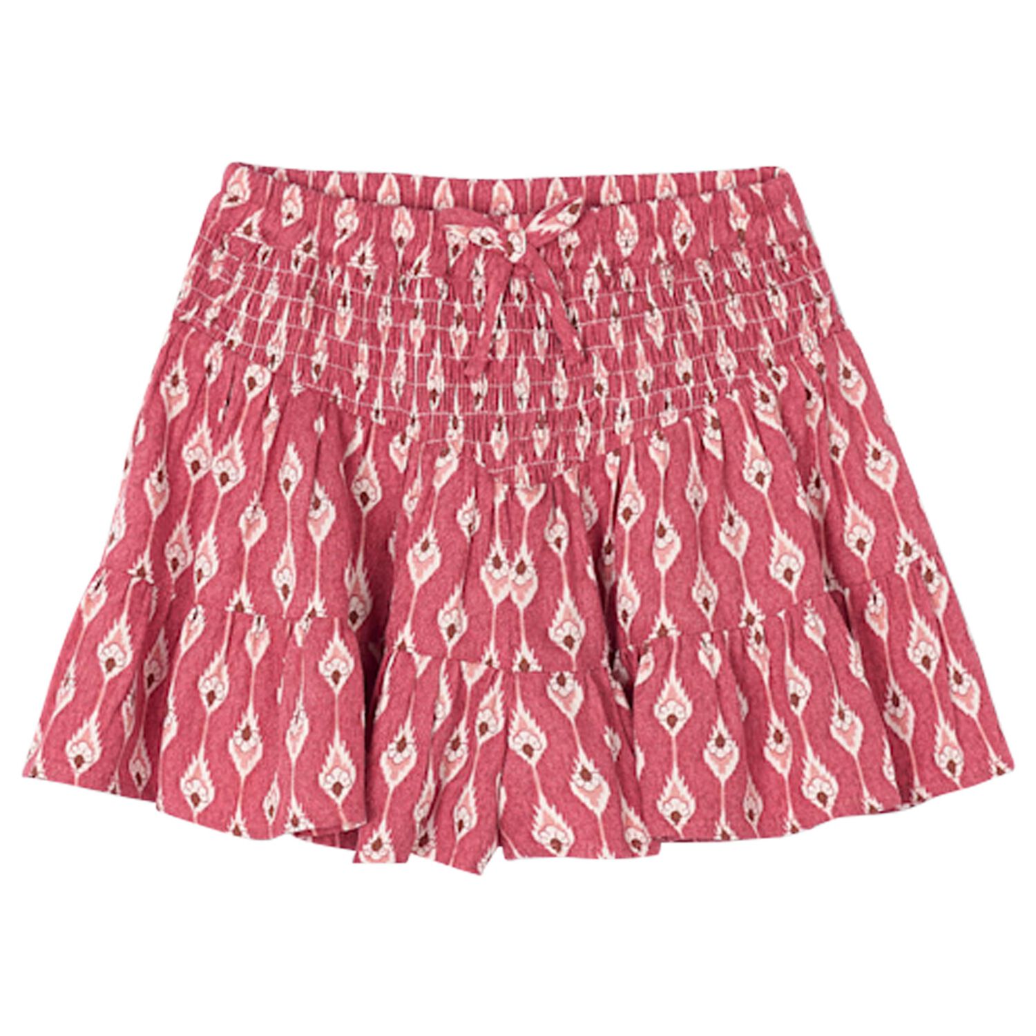 Girls Pink Honeycomb Skort, 1, hi-res
