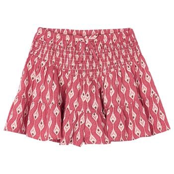 Girls Pink Honeycomb Skort
