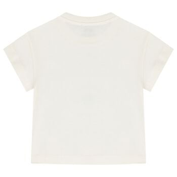 Girls Ivory Botanical Toile T-Shirt             