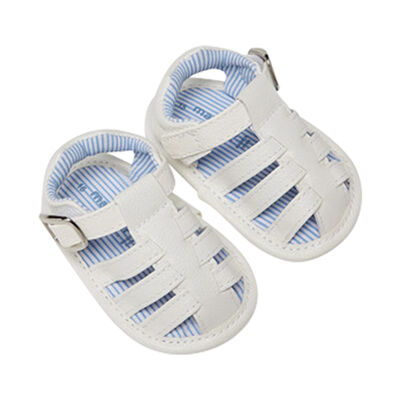 Baby Boys White Sandals