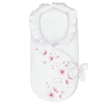Baby Girls White & Pink Floral Nest
