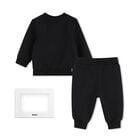Baby Boys Black Logo Tracksuit, 1, hi-res