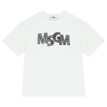 Boys White Logo T-Shirt