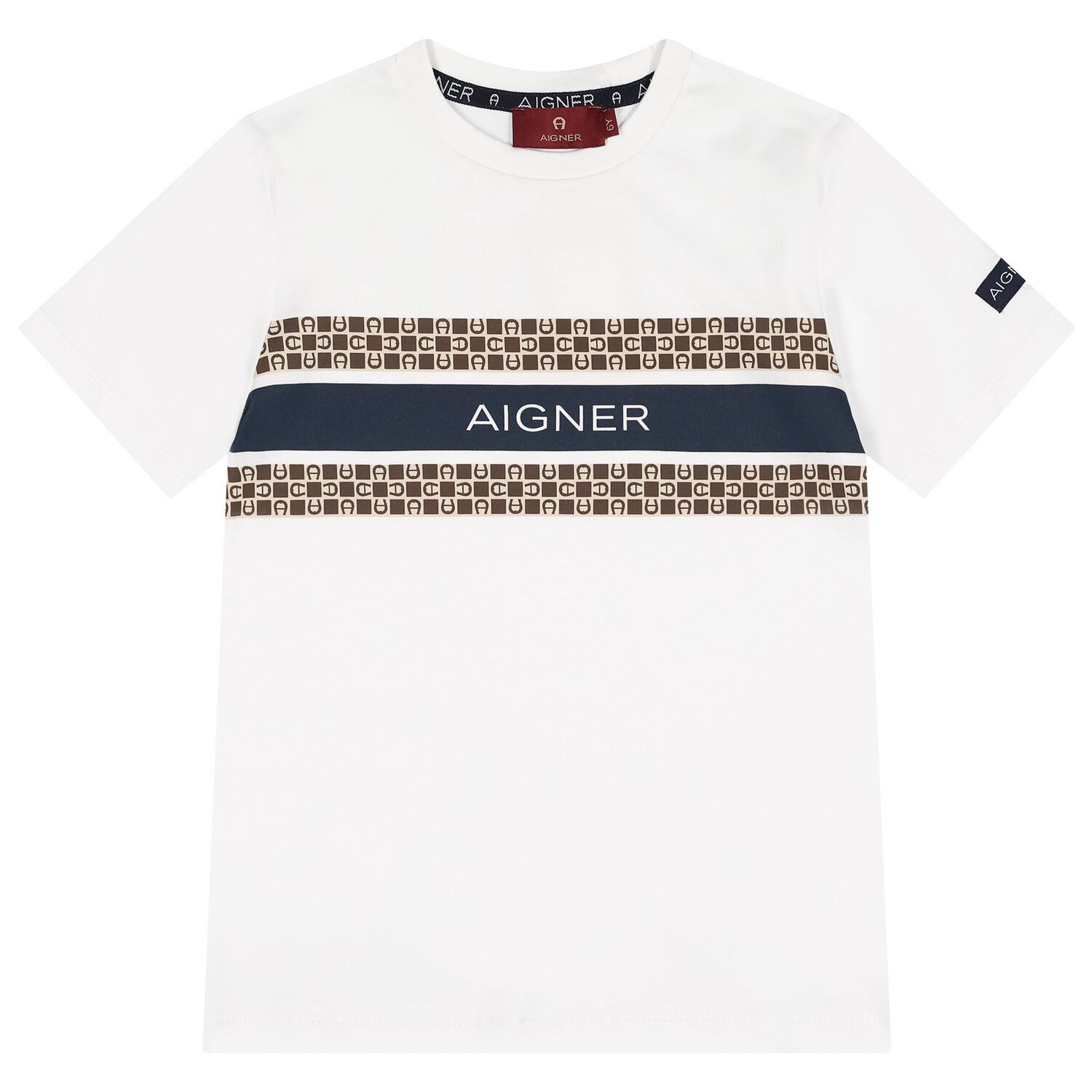 Boys White Logo T-Shirt, 1, hi-res