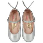 Girls Silver Leather Heavenly Shoes, 1, hi-res