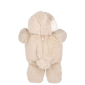 Girls Beige Teddy Bear Backpack, 1 Girls Beige Teddy Bear Backpack