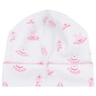 Baby Girls White & Pink Ready To Dance Hat, 1, hi-res