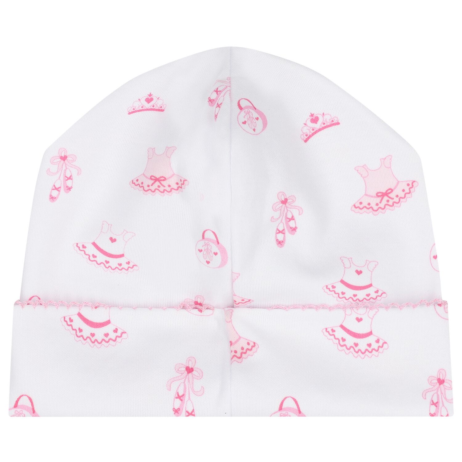 Baby Girls White & Pink Ready To Dance Hat, 1, hi-res image number null