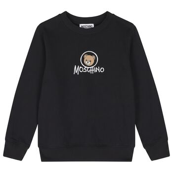 Black Teddy Bear Logo Sweatshirt