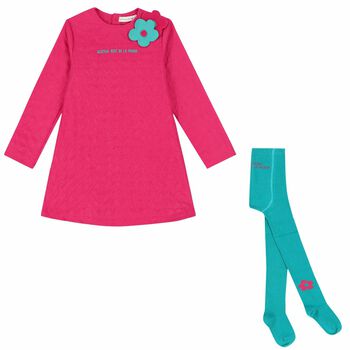 Girls Pink Logo Dress