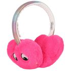 Girls Pink Heart Earmuffs, 1, hi-res