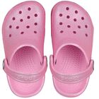Girls Pink Glitter Classic Clogs Sandals, 2, hi-res