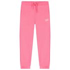 Girls Pink Logo Joggers, 1, hi-res