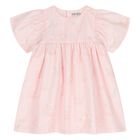 طقم فستان أطفال بطبعة نمر باللون الوردي للبنات, 1, hi-res