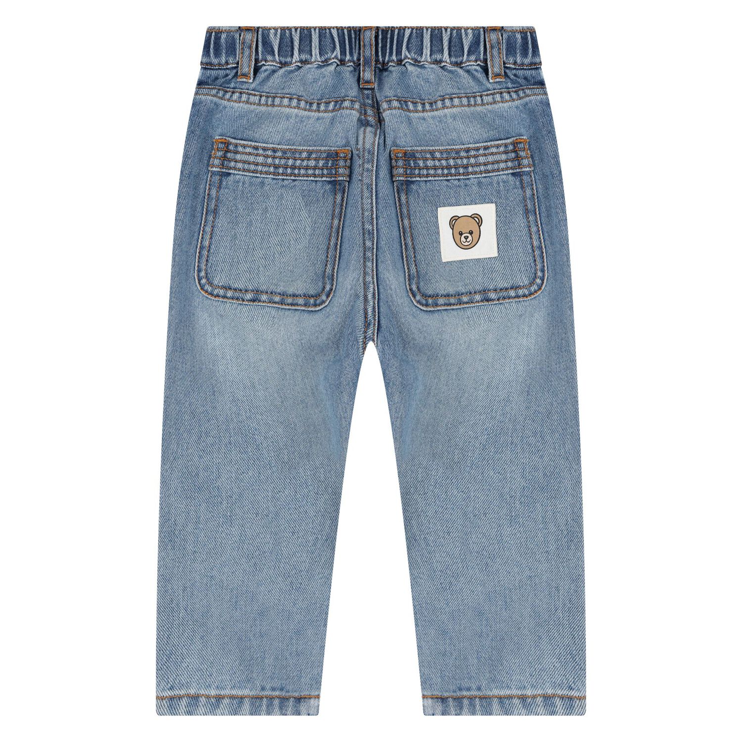 Younger Boys Blue Logo Denim Jeans, 1, hi-res image number null
