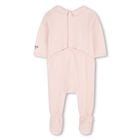 Baby Girls Beige & Pink Boke Flower Babygrows ( 2 Pack ) , 1, hi-res