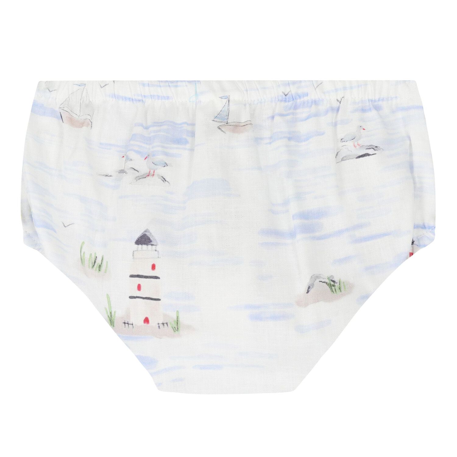 طقم فستان للبنات باللون الأبيض والكحلي, 1, hi-res