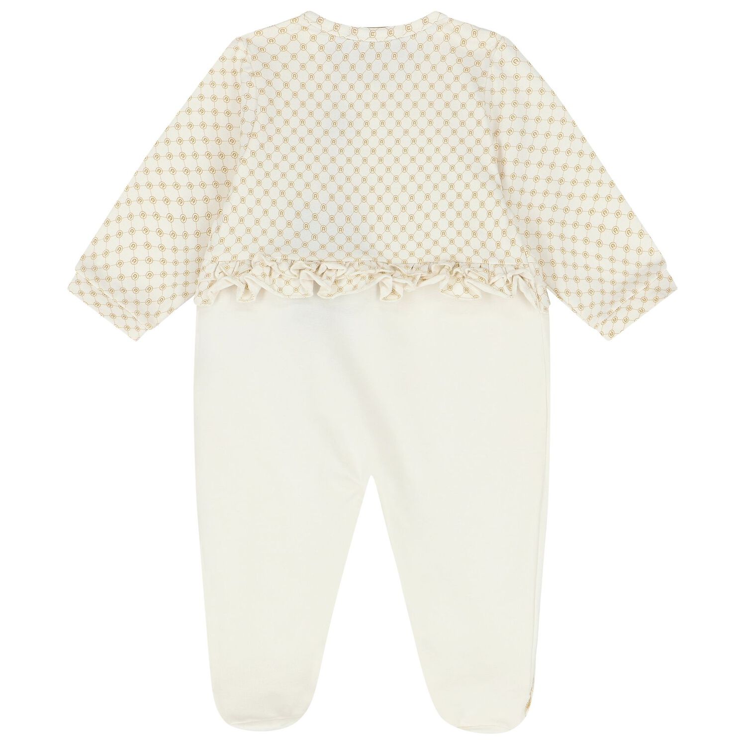 Baby Girls Ivory Logo Babygrow, 1, hi-res image number null