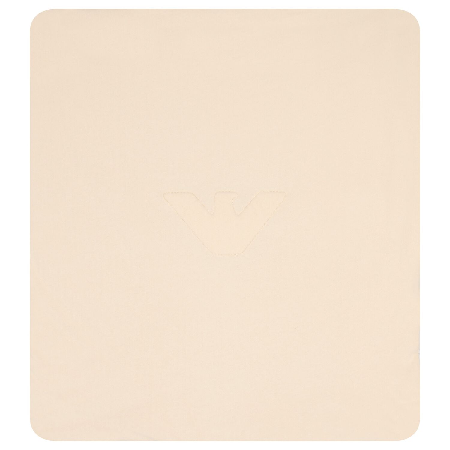 Ivory Fleece Eagle Logo Baby Blanket, 1, hi-res image number null