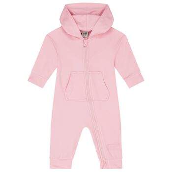 Baby Girls Pink Logo Softskin Romper
