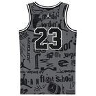Boys Grey Jordan Jersey Top, 1, hi-res