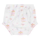 Baby Girls White & Pink Carousel Dress Set, 1, hi-res