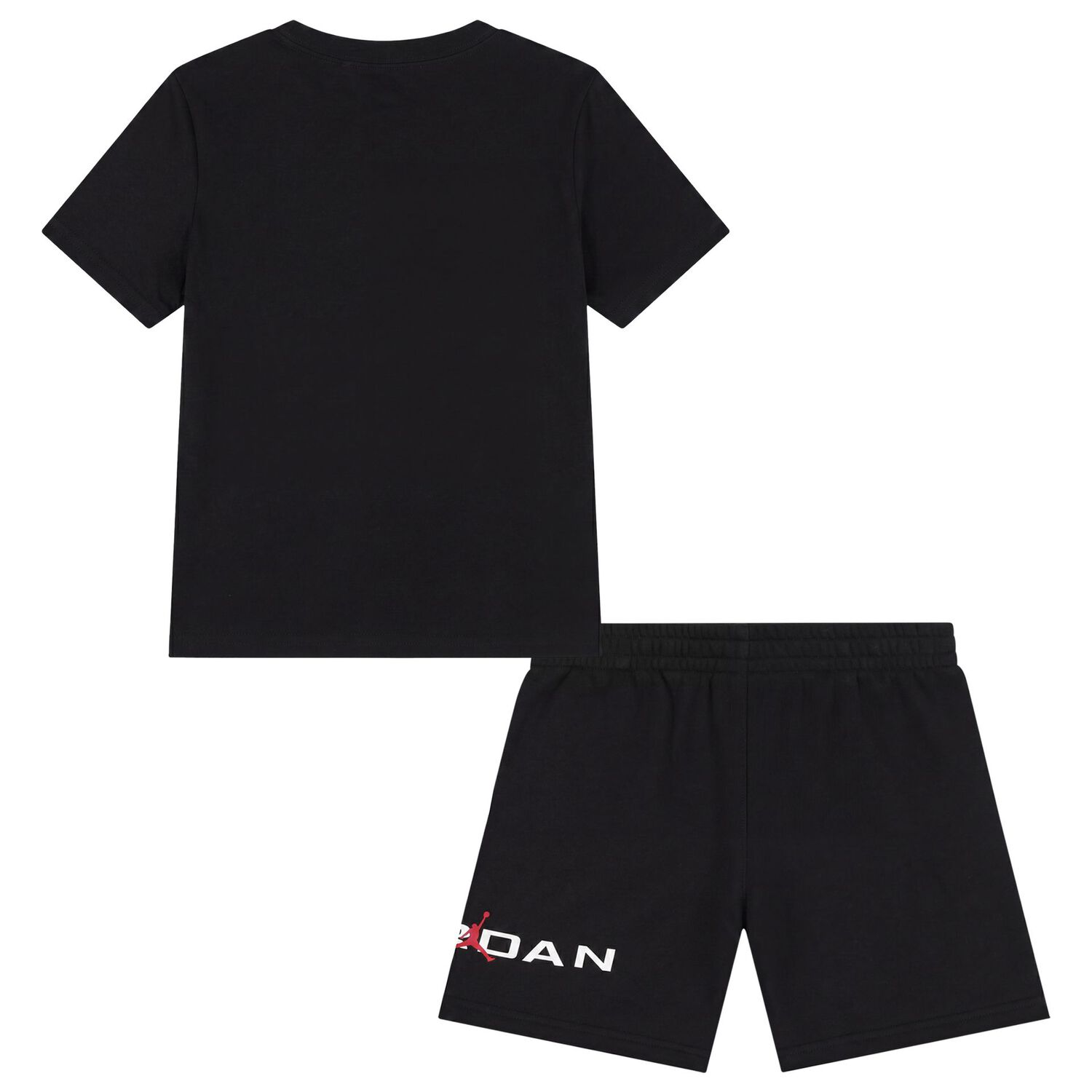 Boys Black Logo Shorts Set, 1, hi-res
