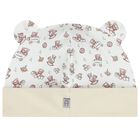 Beige and White Teddy Bear Logo Hat, 1, hi-res