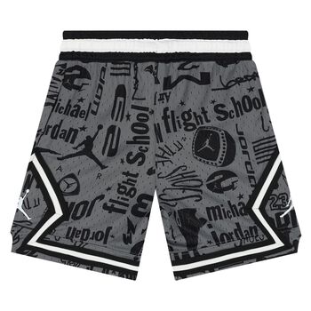 Boys Grey & Black Jordan Logo Shorts