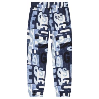 Boys Blue Logo Joggers