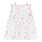 Baby Girls White & Pink Carousel Dress Set, 1, hi-res