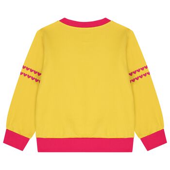 Girls Yellow Heart Logo Sweatshirt