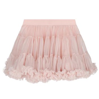 Girls Pink Bow Tutu Skirt