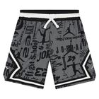 Boys Grey & Black Jordan Logo Shorts, 1, hi-res