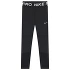 Girls Black Logo Leggings, 1, hi-res